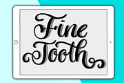 Fine Tooth Procreate brush