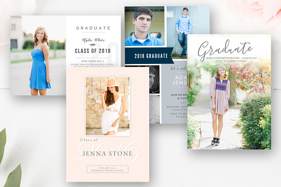 Senior Graduation PSD Template Set in Card Templates - product preview 4