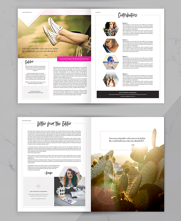 Gypsy Collective Magazine Layout in Magazine Templates - product preview 3