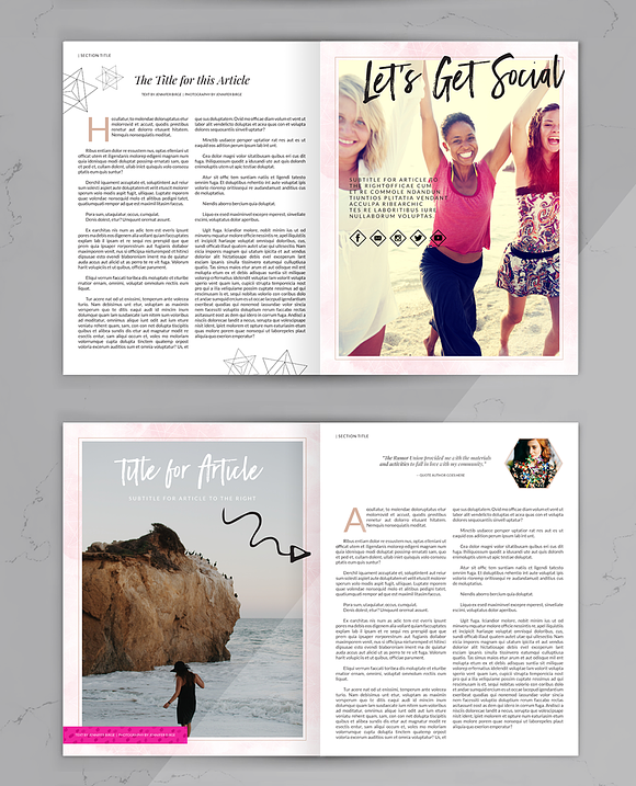 Gypsy Collective Magazine Layout in Magazine Templates - product preview 4