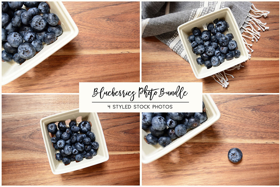 Blueberries Stock Photo Bundle