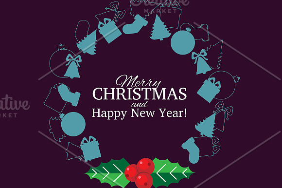 5 Christmas Cards Backgrounds | V1 in Illustrations - product preview 3