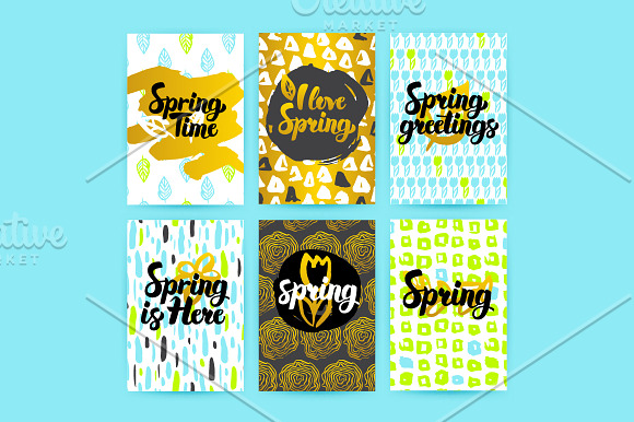 Spring Greeting Cards in Postcard Templates - product preview 4