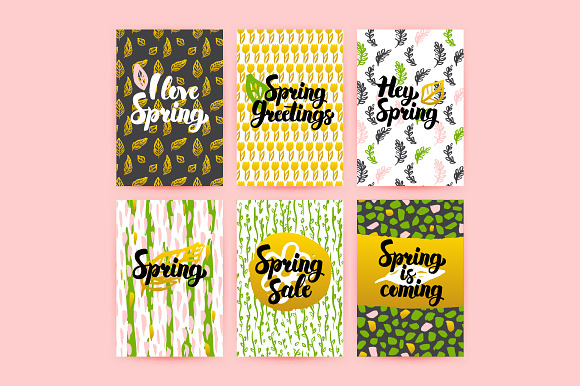 Spring Greeting Cards in Postcard Templates - product preview 5