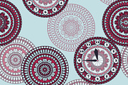 Vector Seamless Pattern with clock a
