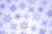 Vector Seamless Pattern with  Snowfl