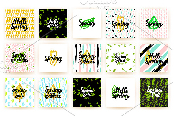 Spring Postcards in Postcard Templates - product preview 2