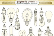 Edison Light Bulb Clip Art PNG