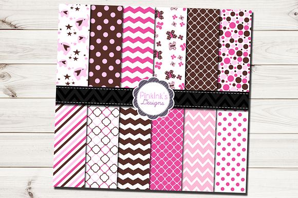 98% OFF SALE digital paper bundle! in Patterns - product preview 2