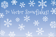 20 Vector Snowflakes