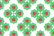 Floral Collage Check Pattern