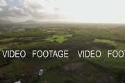 Aerial landscape of Mauritius Island