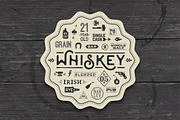 Coaster for whiskey and alcohol beverage
