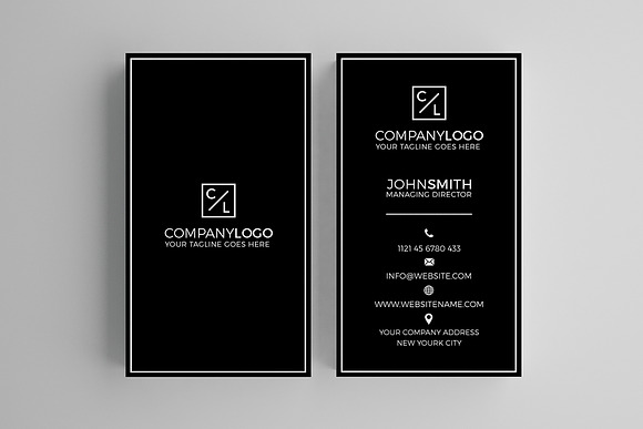 Minimal Modern Business Card V2 in Business Card Templates - product preview 1