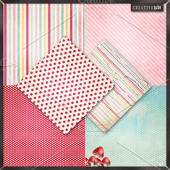 Digital Scrapbook paper pack in Patterns - product preview 2