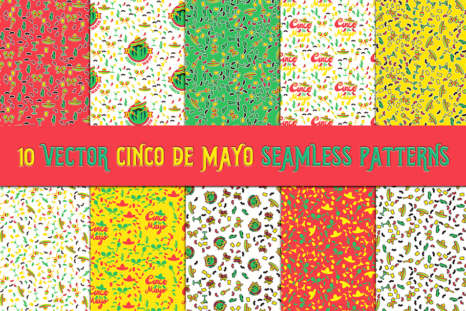 Cinco De Mayo Pattern in Patterns - product preview 8