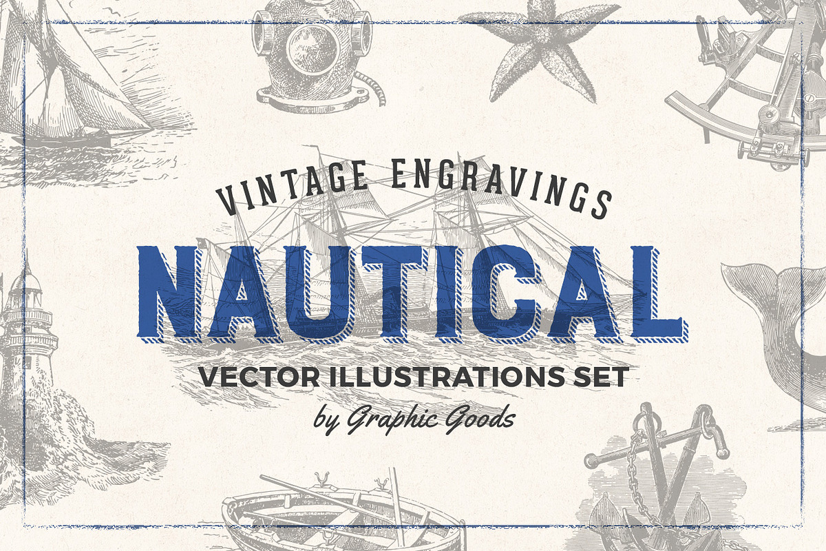 Nautical Engraving Illustrations in Illustrations - product preview 8
