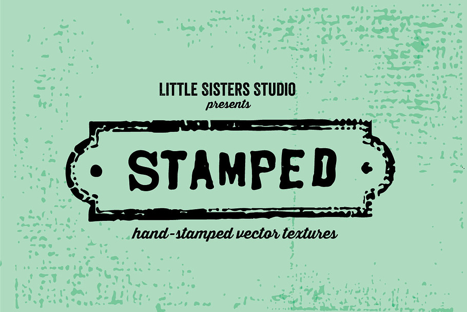 Hand-Stamped Vector Texture in Textures - product preview 8