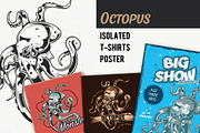 Octopus T-shirts And Poster Labels