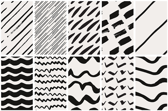 Handdrawn Lines Patterns in Patterns - product preview 6
