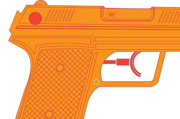 Water Gun / Water Pistol in Illustrations - product preview 1
