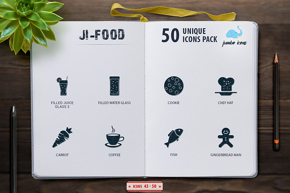 Glyph Icons Food Set in Graphics - product preview 5