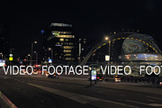 City view of night Rotterdam, Netherlands