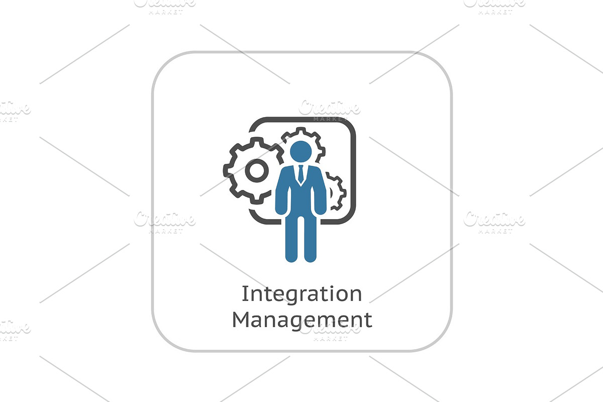 Integration Management Icon. Flat Design. in Illustrations - product preview 8