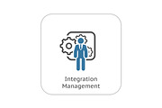 Integration Management Icon. Flat Design.