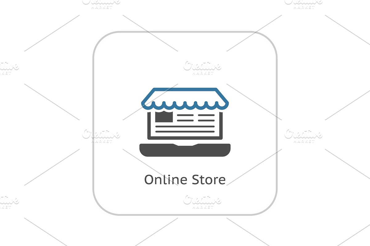 Online Store Icon. Business Concept. in Illustrations - product preview 8