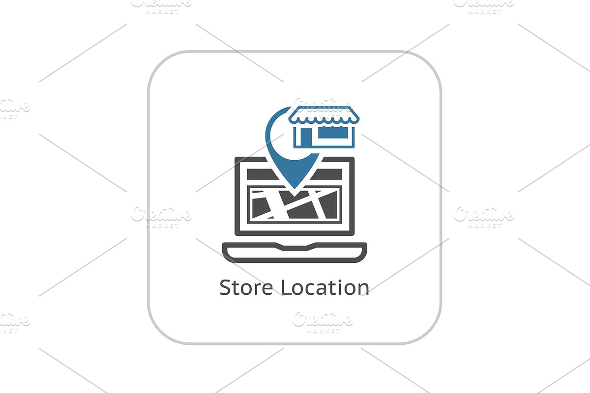 Store Location Icon. Flat Design. in Illustrations - product preview 8