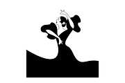 Spanish Flamenco dancer logo