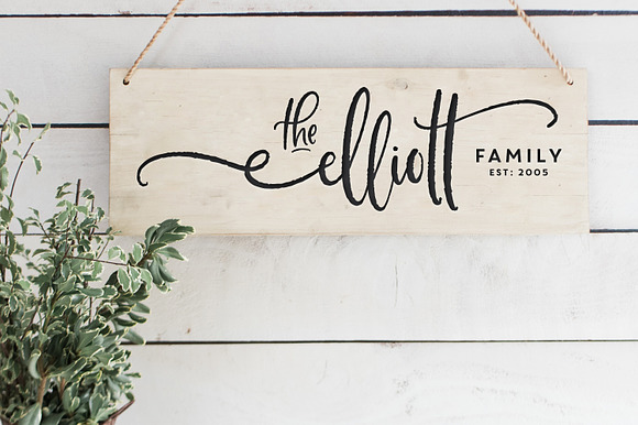 Buttermilk Farmhouse Type & Graphics in Script Fonts - product preview 3
