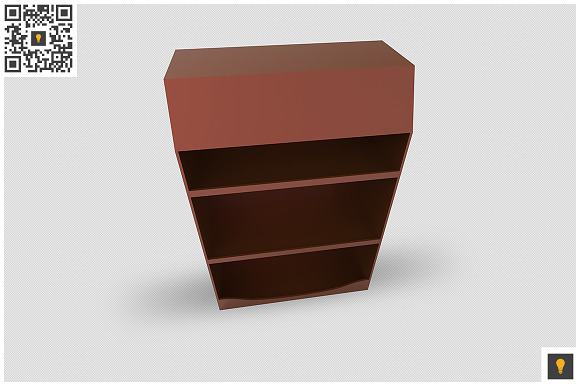 Promotional Shelf Display 3D Render in Graphics - product preview 12
