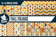 Fall foliage digital paper