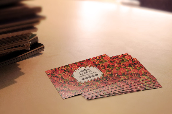 Fragrance Business Card Template in Business Card Templates - product preview 1