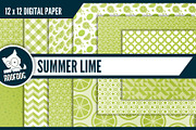 Summer lime digital paper