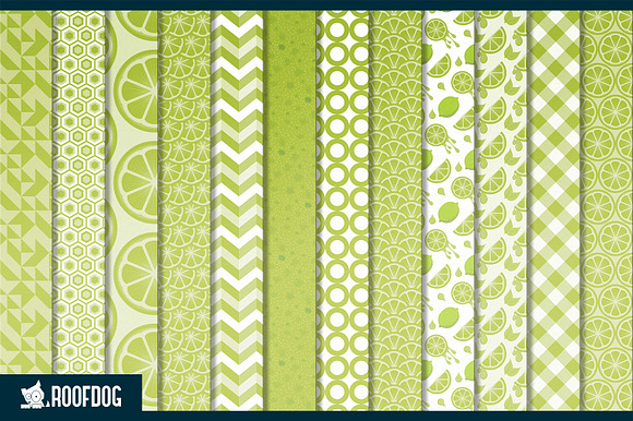 Summer lime digital paper in Patterns - product preview 1