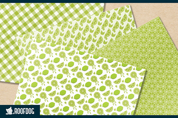 Summer lime digital paper in Patterns - product preview 2