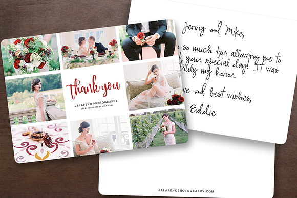 Photographer Thank You Card Template in Card Templates - product preview 1