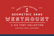 Westmount - 6 Sans Serif Fonts