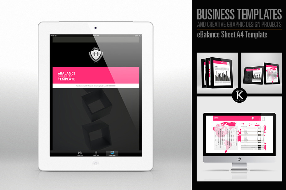 eBalance Sheet A4 Template in Templates - product preview 8