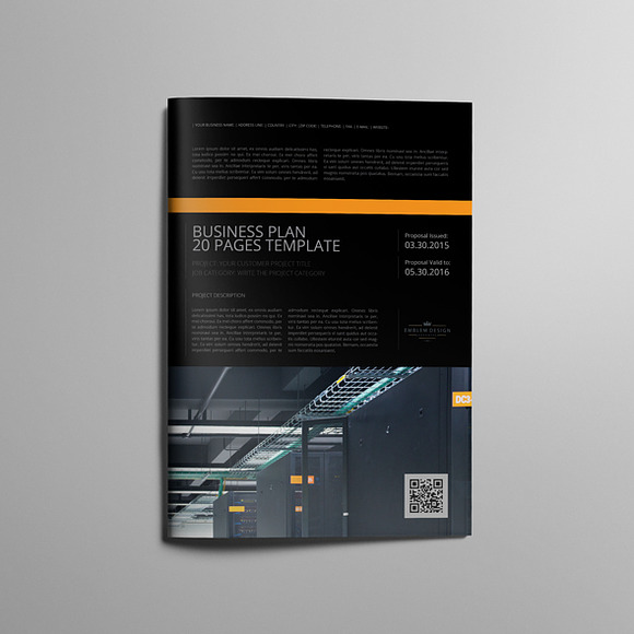 Business Plan Template 20P A4 in Templates - product preview 1