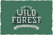 WildForest Vintage Label Typeface