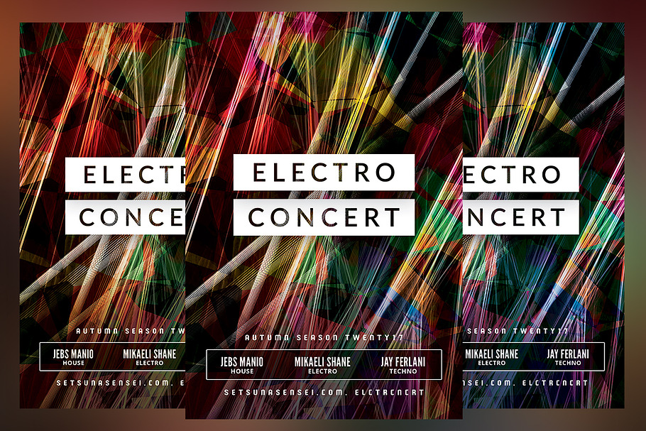 Electro Concert Flyer in Flyer Templates - product preview 8