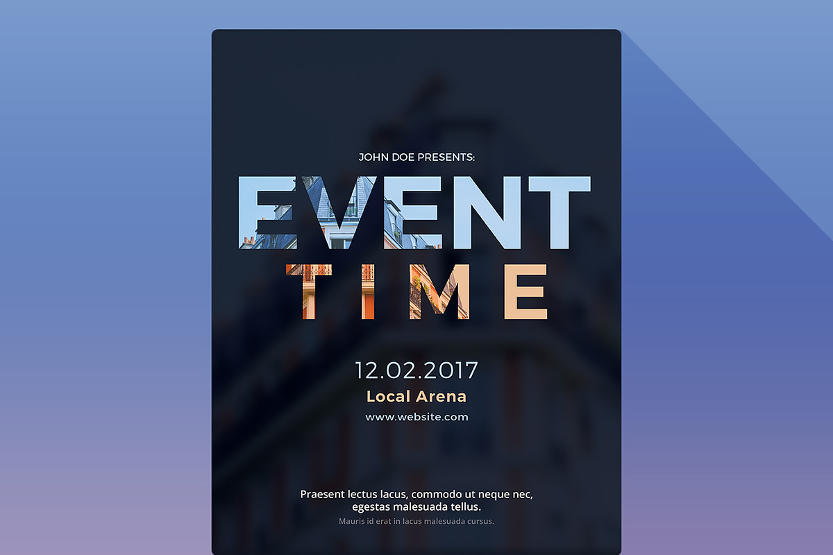 Event Time Photoshop Flyer Template in Flyer Templates - product preview 8