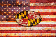 USA and Maryland flags.