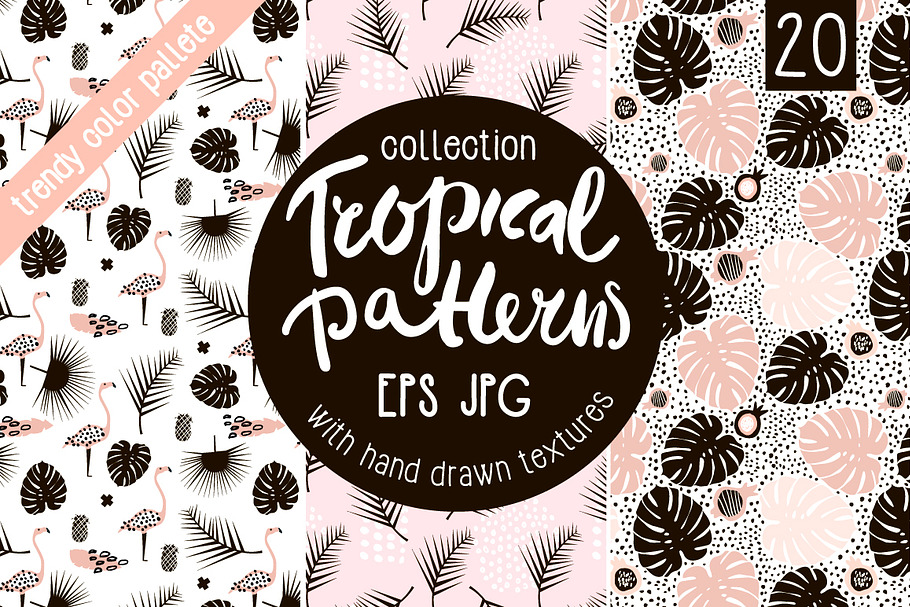 TROPICAL PATTERNS SET in Patterns - product preview 8