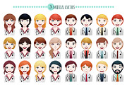 24 x multi-ethnic medical avatar