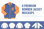 6 Premium Letterman Jacket Mockups
